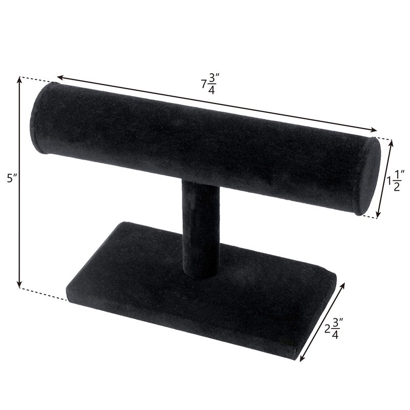 MOOCA Wooden Black Velvet Hovering Bracelet Jewelry Display for Home Organization Bracelet Holder Stand Jewelry Organizer Bracelet Watch Jewelry Stand Display, Black Color - Image 3